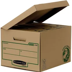 Fellowes, Dokumentenablage, 1x10 Earth Klappdeckelbox Kubus (A4)