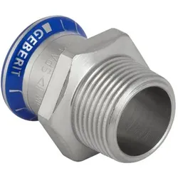 Geberit, Rohrverbindungstechnik, Übergangsstück Edelstahl 76,1-21/2 Muffe / Nippel mapress