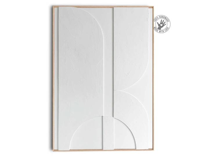 Bild Mars , weiss (farbe bild(er): weiß), B:70cm H:100cm T:3cm, MDF, LEGER HOME BY LENA GERCKE, Bilder, Bild, im 3D-Reliefmuster aus Handarbeit