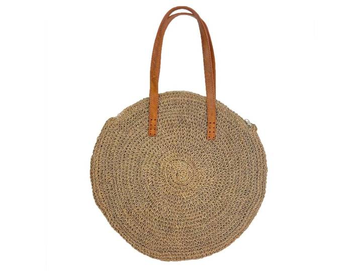 Sac d'épaule en fibre naturelle d.40cm