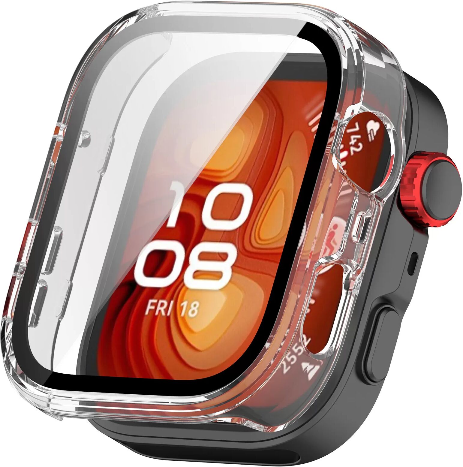 INF Boîtier de Conversion Huawei Watch Fit 4 Pro vers Apple Ultra 2 Transparent