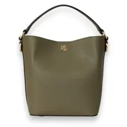 Lauren Ralph Lauren für Damen. 431969365020 Reese kleine Leder Crossbody Tasche grün (OSFA), Lässig