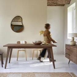 Tisch aus Nussbaumholz 180 × 90 Esmée