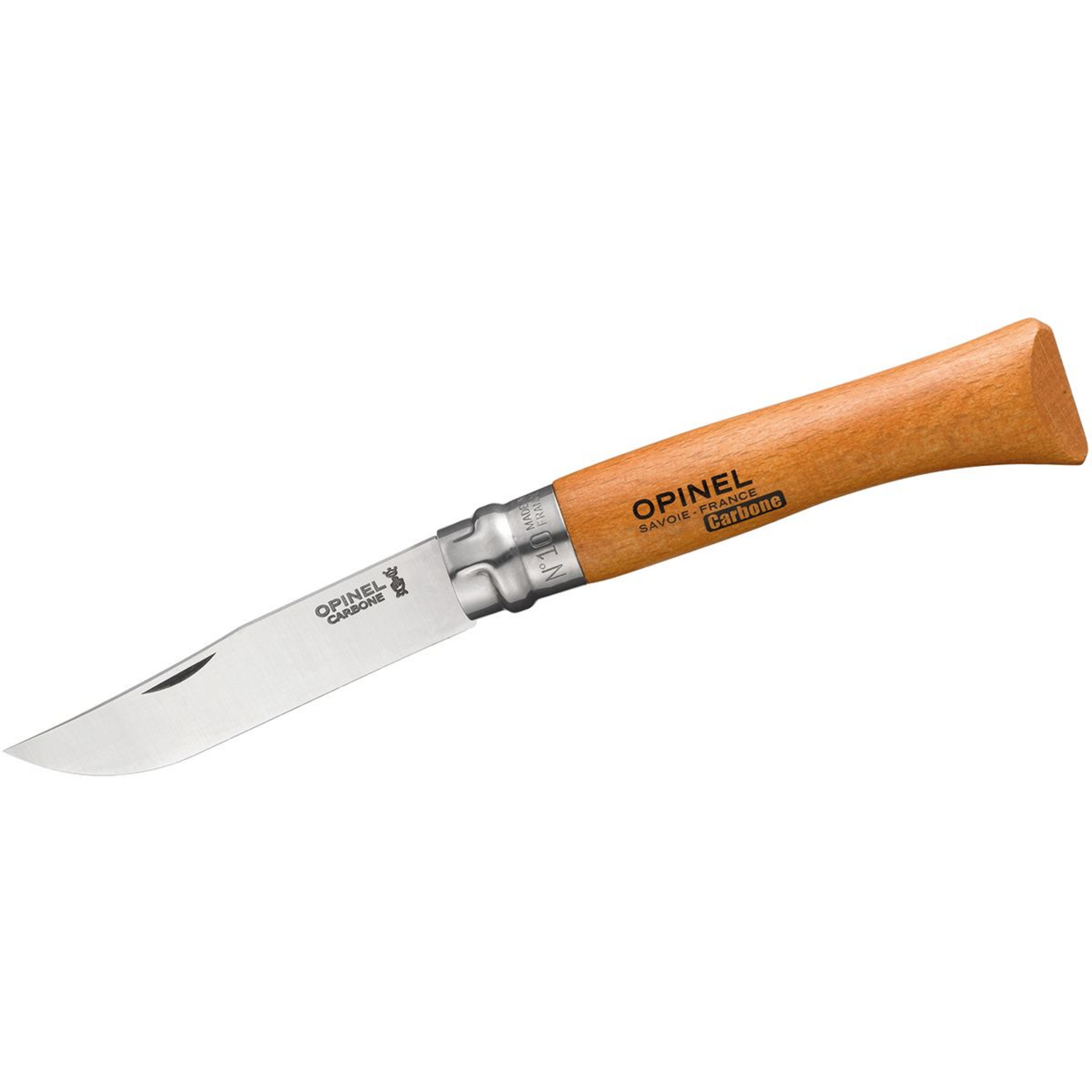 Opinel Messer m. Klingensperre Carbon Taschenmesser Größe No.10