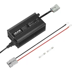VEVOR 12 V 20 A Batterieladegerät, 14,6 V, DC Ladespannung, mit Anderson-Anschluss, LED-Anzeige, 0-V-Aktivierung, für Lithium-LiFePO4-Deep-Cycle-Akkus von Booten, Wohnmobilen