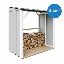 BRENNHOLZLAGER 2,54 m2, Kaminholzunterstand mit ~4,4 m3 Lagerkapazität