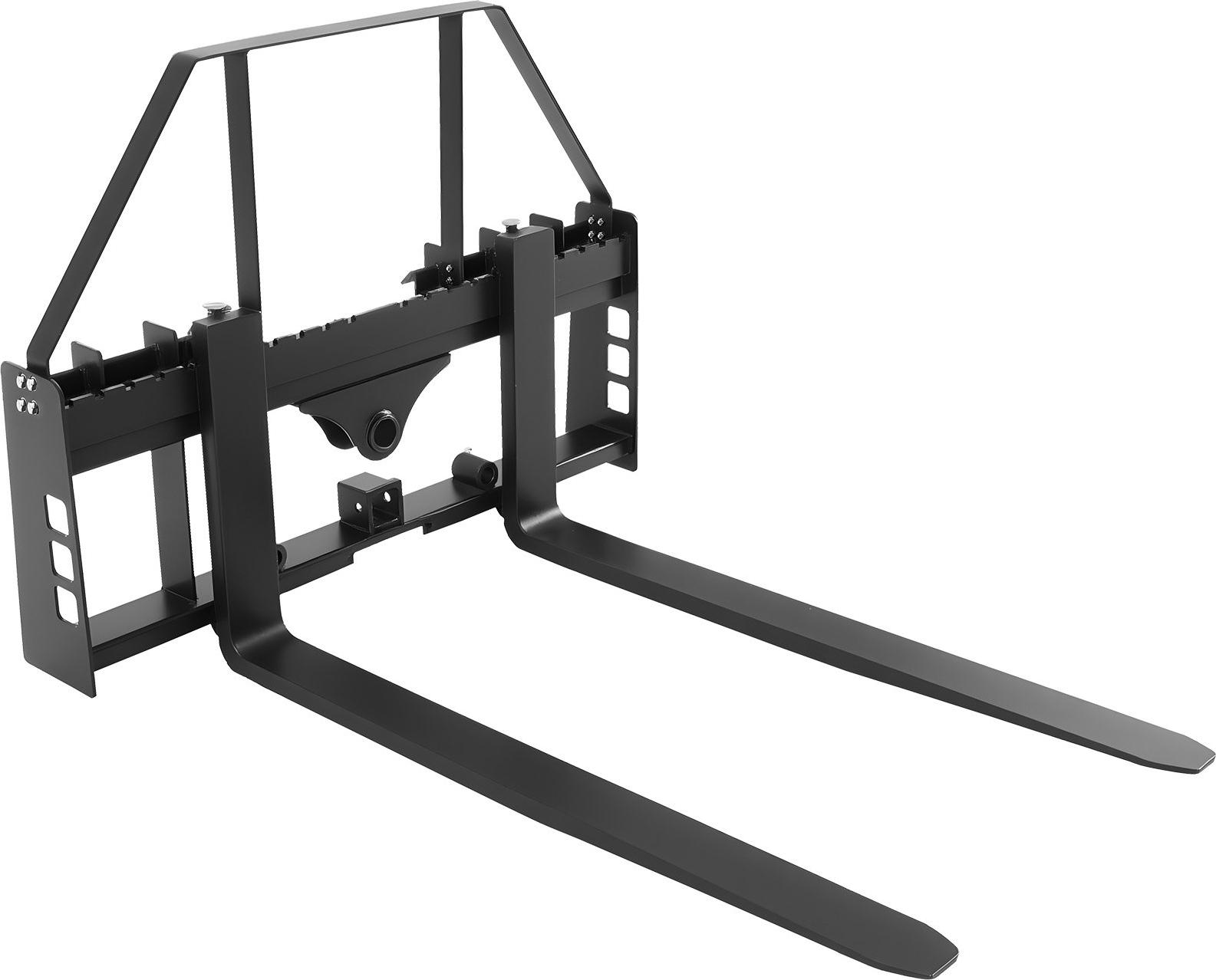 Palettengabel-Rahmenaufsatz - Schnellwechsel-Aufnahme - Traglast 1814 kg - Gabelzinken 1065 mm - Anhängerkupplung 5,08 cm - Speerhülsen - Für Kompaktlader & Traktoren