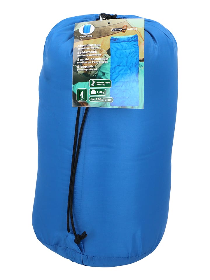 CAMP ACTIVE Schlafsack in Blau - (L)190 x (B)72 cm - onesize