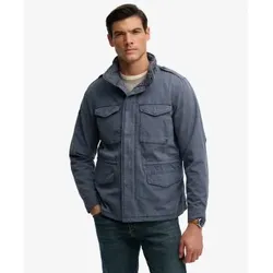 Superdry für Herren. M5012353A Blaue M65-Jacke aus Baumwolle, gewaschen (XL), Lässig