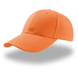 Atlantis Unisex 6-Panel Baseball Kappe 'Zoom' Klassische Cap ZOOM orange one size