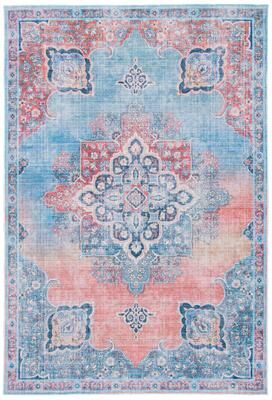 SAFAVIEH Serapi Machine Washable Asel Medallion Distressed Rug