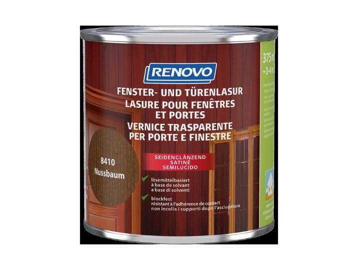 Renovo Fenster- und Türenlasur Nussbaum 0.375 l Seidenglanz