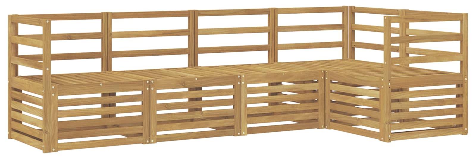 Garnitur aus 5 Outdoor-Sofas, weiß