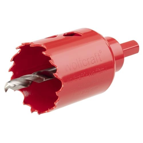 Wolfcraft Bi-Metalen Gatenzaag voor Hout en Metaal, Ø 32 mm, Rood
