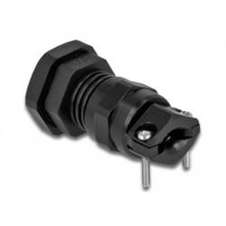 Delock 60351 wasserdicht Metall, Kunststoff Schwarz 1 St.