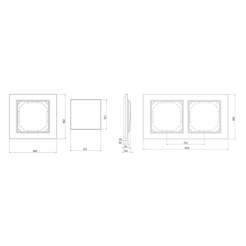 Vila FRAME 1PL. IVORY R01 QR 1000 FIT LINE (33035737)