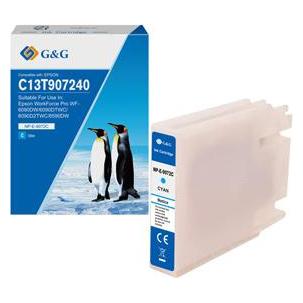 G&G kompatibel Ink mit C13T907240, NP-E-9072C, cyan (16808)