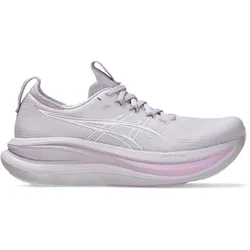 Asics Damenlaufschuhe Gel-Nimbus 28 Dahlia/White, neutraler Komfort-Laufschuh mit maximaler Dämpfung - violett / 40,5