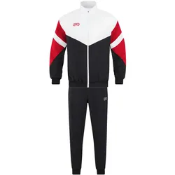 JAKO Retro Freizeitanzug Herren 816 - schwarz/weiß/rot 3XL