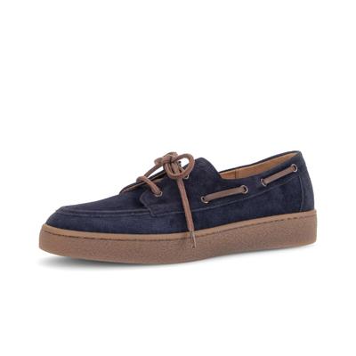 Mokassin GABOR "Mokassin", Damen, Gr. 37,5, blau, Schuhe Mokassin
