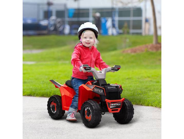 HOMCOM Quad Enfant Électrique 6V Rouge 70x41,5x48,5cm
