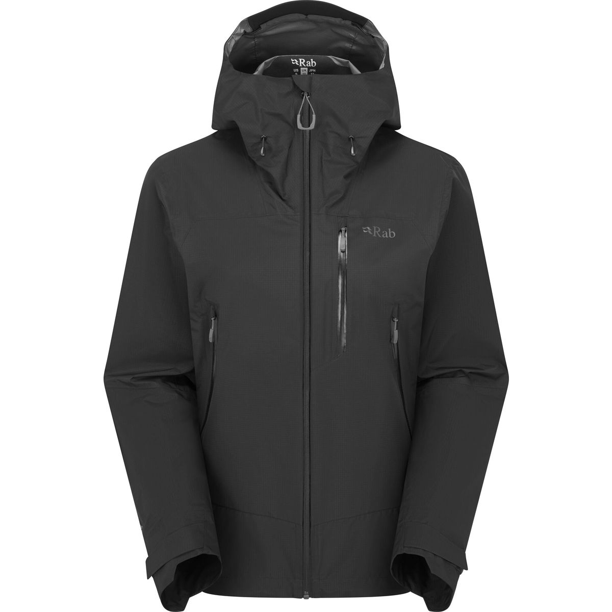 Rab Downpour Mountain Jacket Wmns black (BLK) 08 QWI-12-BLK-08