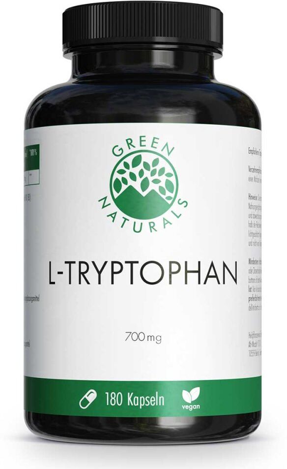 GREEN NATURALS L-Tryptophan 700 mg Hochdosis Kapseln vegan
