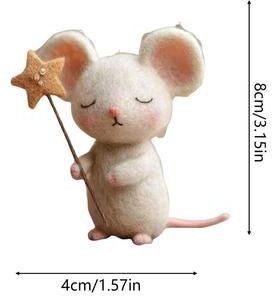 Multisell Products Hub Felt Mice Fashionable Mousee Tabletop Decor For Christmas, Easter, Party Fireplace Mantel, Holiday Home Table e