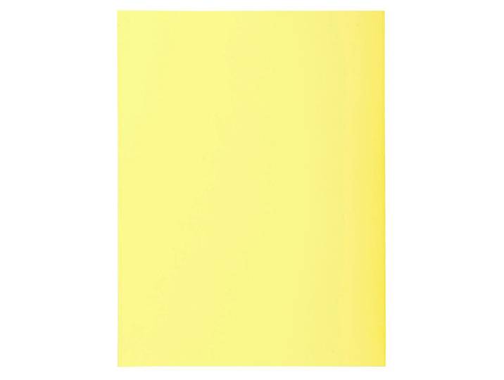 EXACOMPTA Paquet de 50 chemises 2 rabats SUPER 210 - 24x32cm - Canari