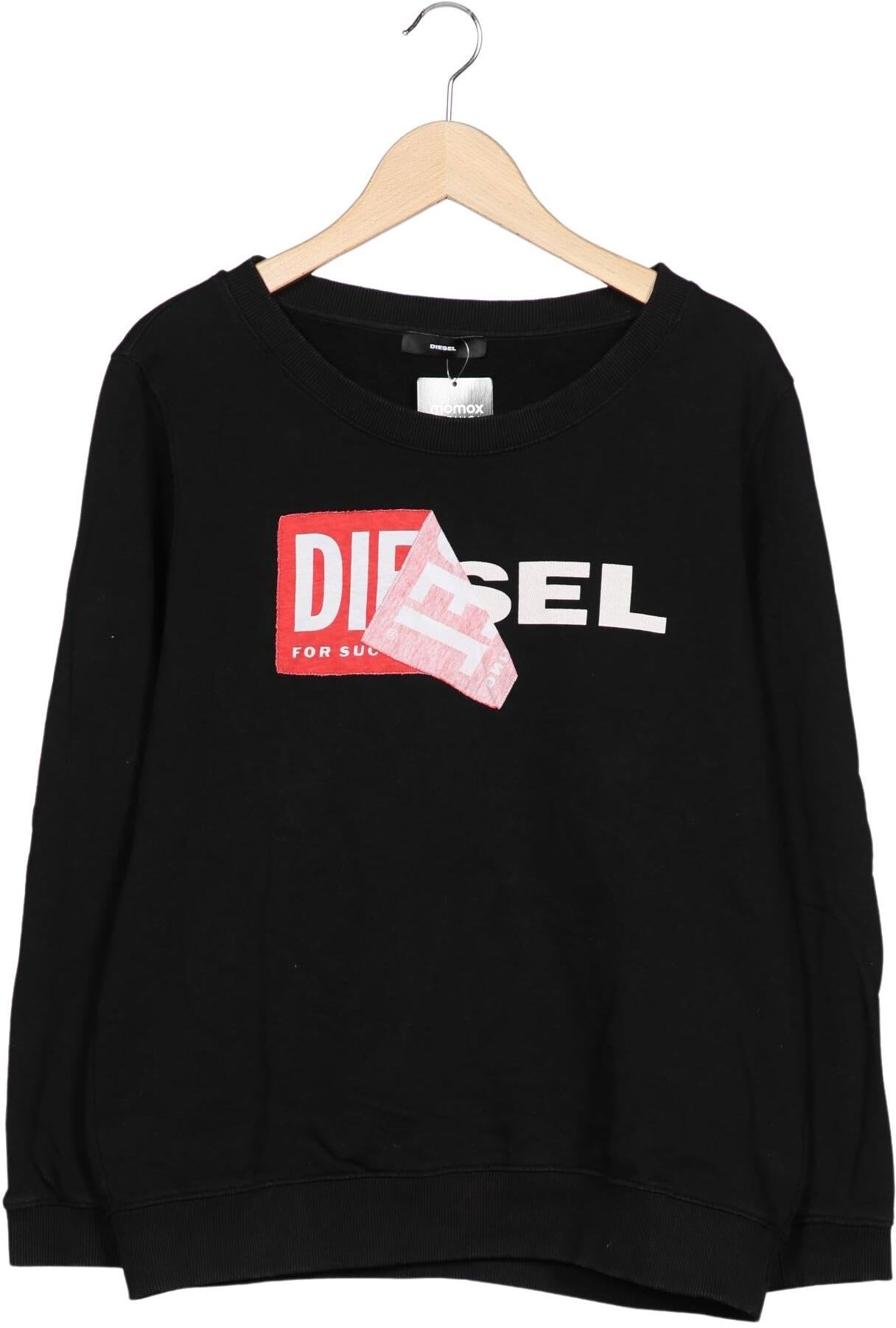 Diesel Damen Sweater, Schwarz, Gr. M, Baumwolle - Second Hand