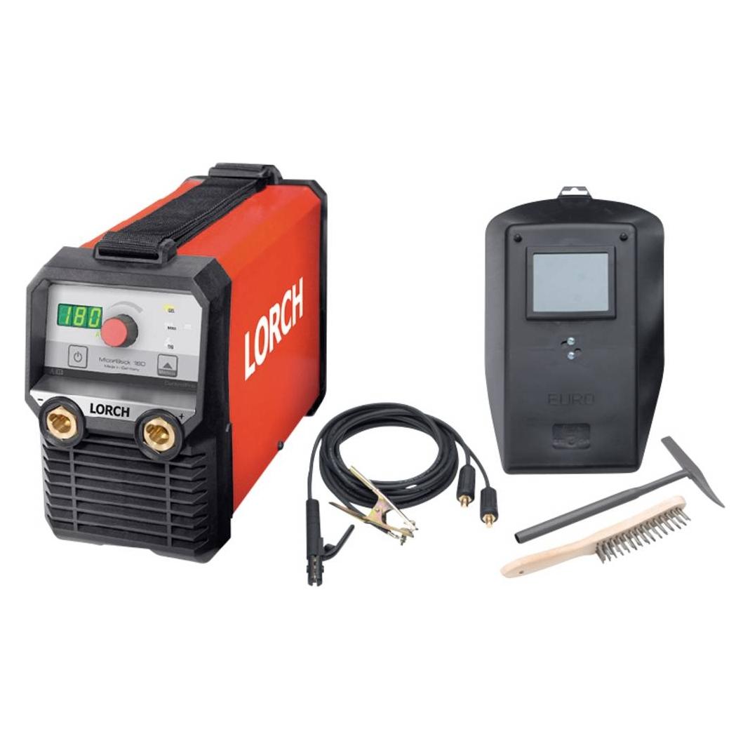 Lorch MicorStick 180 ControlPro Elektroden-Schweissgerät 10 - 180 A inkl. Zubehör (Inverterschweissgerät) (111.7064.0)