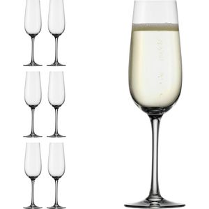 Stölzle-Lausitz Sektgläser Weinland Sektkelche, 200ml, 6 Stück