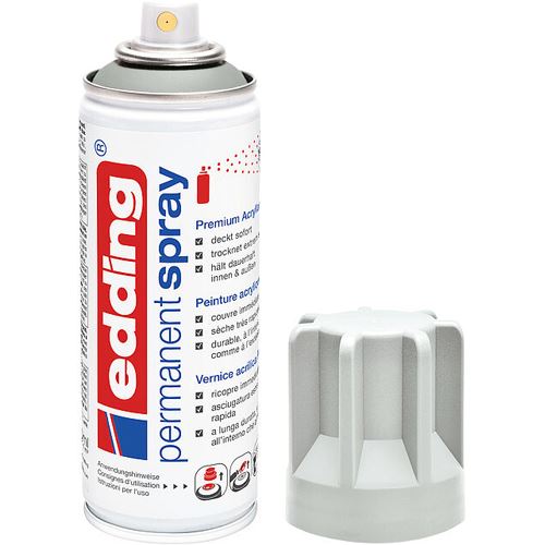 edding 5200 Acrylspray Sprühfarbe lichtgrau matt