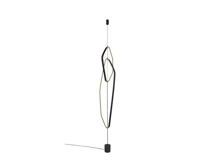 Led-Stehleuchte, Schwarz, Metall, 26x140x28 cm, Fußschalter, Lampen & Leuchten, Innenbeleuchtung, Stehlampen, Stehlampen dimmbar