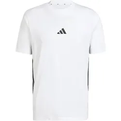 ADIDAS Herren Shirt Essentials 3-Streifen Single Jersey, Größe XXL in Weiß Weiß