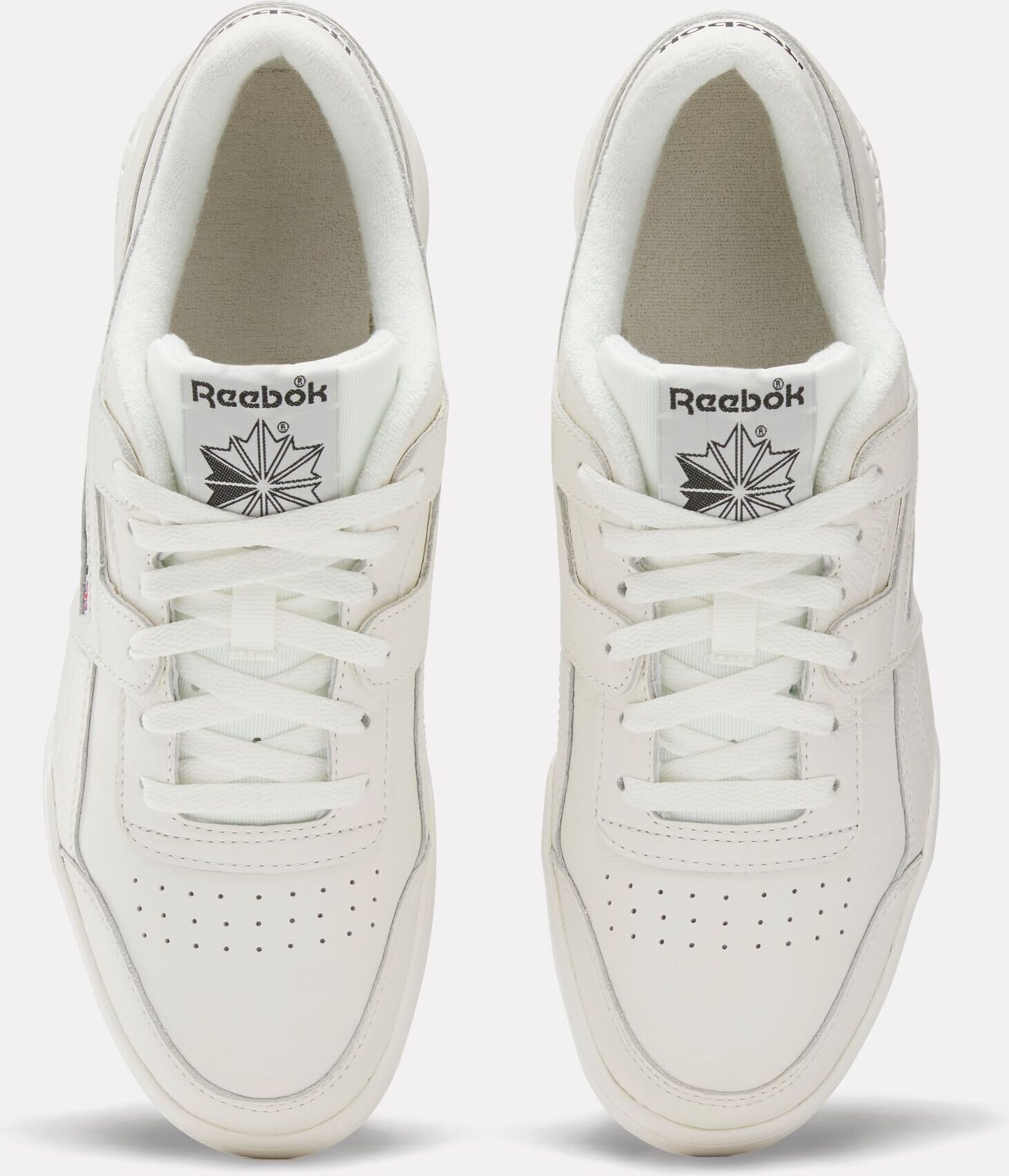Sneaker REEBOK CLASSIC "WORKOUT PLUS", Gr. 39, weiss (chalk, chalk, schwarz), Schuhe Sneaker chalk, chalk, schwarz 39