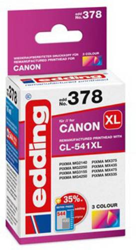Edding Druckerpatrone ersetzt Canon CL-541XL Kompatibel Cyan, Magenta, Gelb EDD-378 18-378