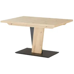 Säulentisch ausziehbar  ¦ holzfarben ¦ Maße (cm): B: 80 H: 75