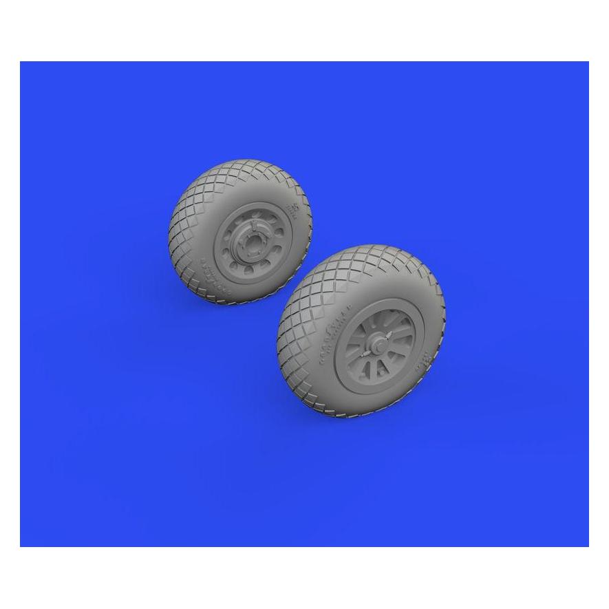 Eduard P-51B/C wheels diamond tread for ARMA HOBBY (672282)