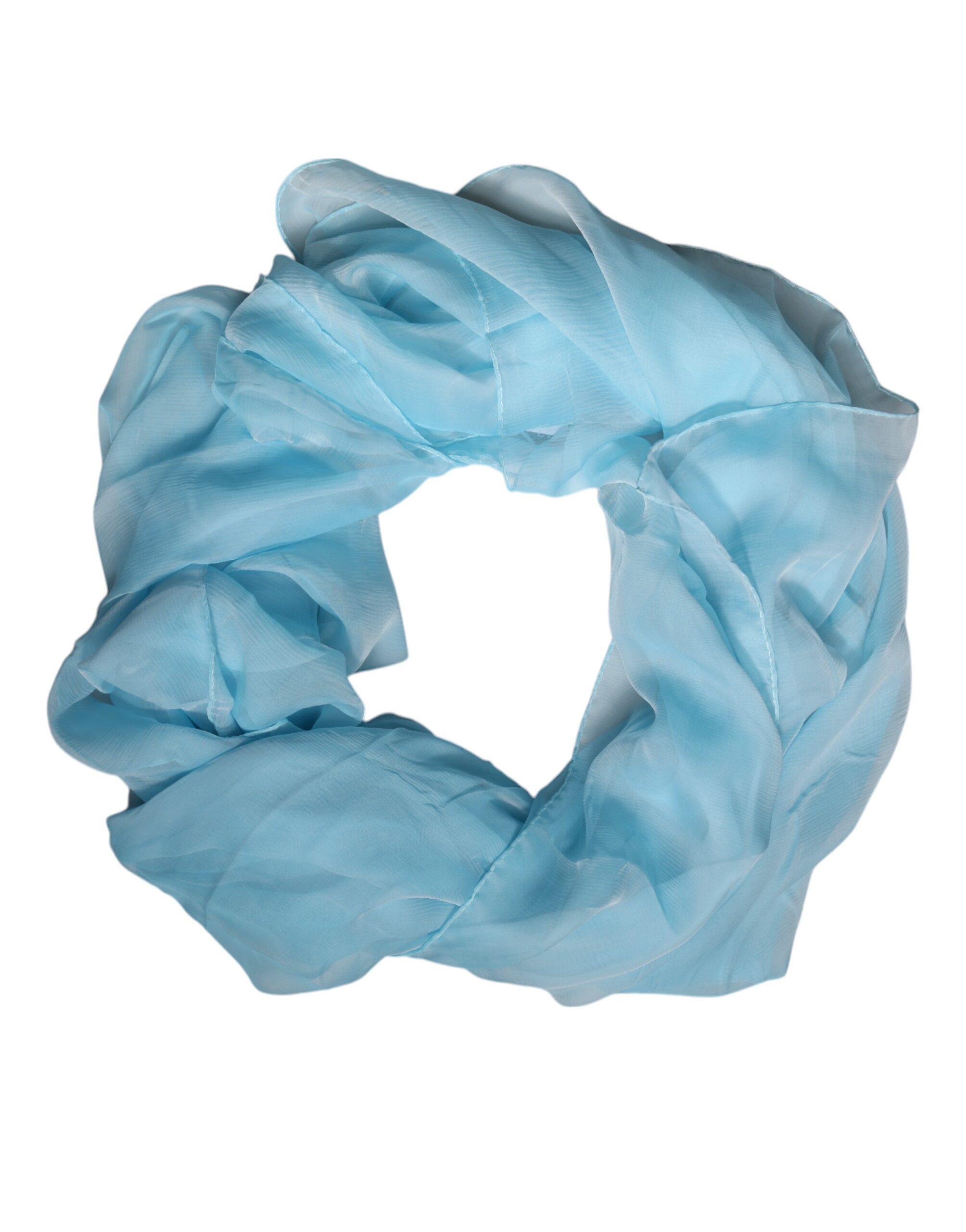 Seidenschal Hellblau Vielseitiges Accessoire