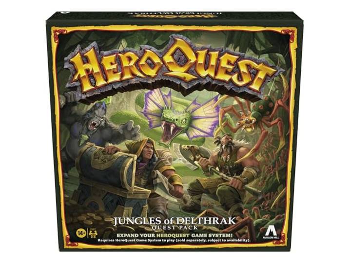 Avalon Hill HeroQuest Jungles of Delthrak Quest Pack, HeroQuest Game System vereist om te spelen, rollenspelbordspel - Engelse versie