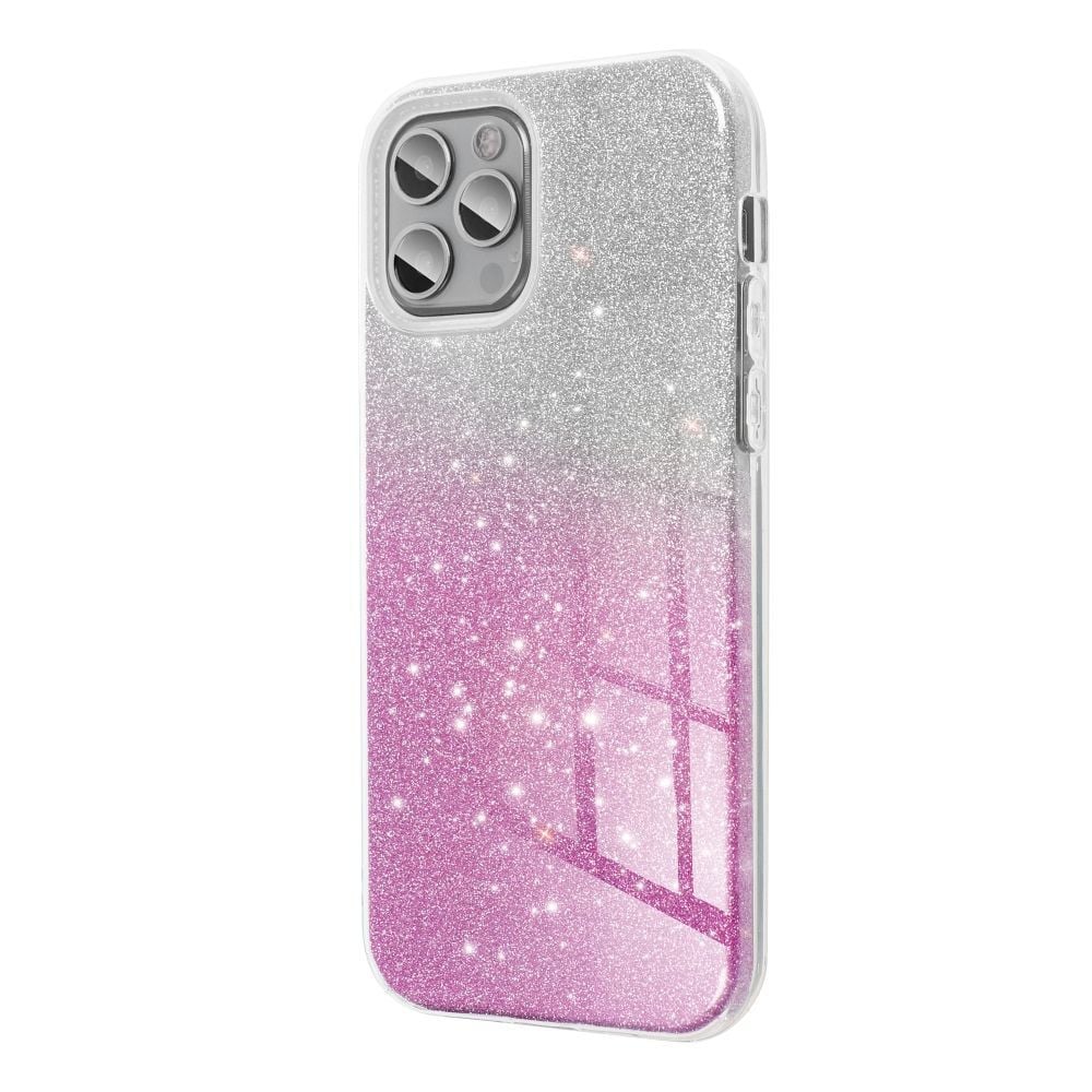 SHINING hoesje voor Samsung Galaxy S25, transparant/roze