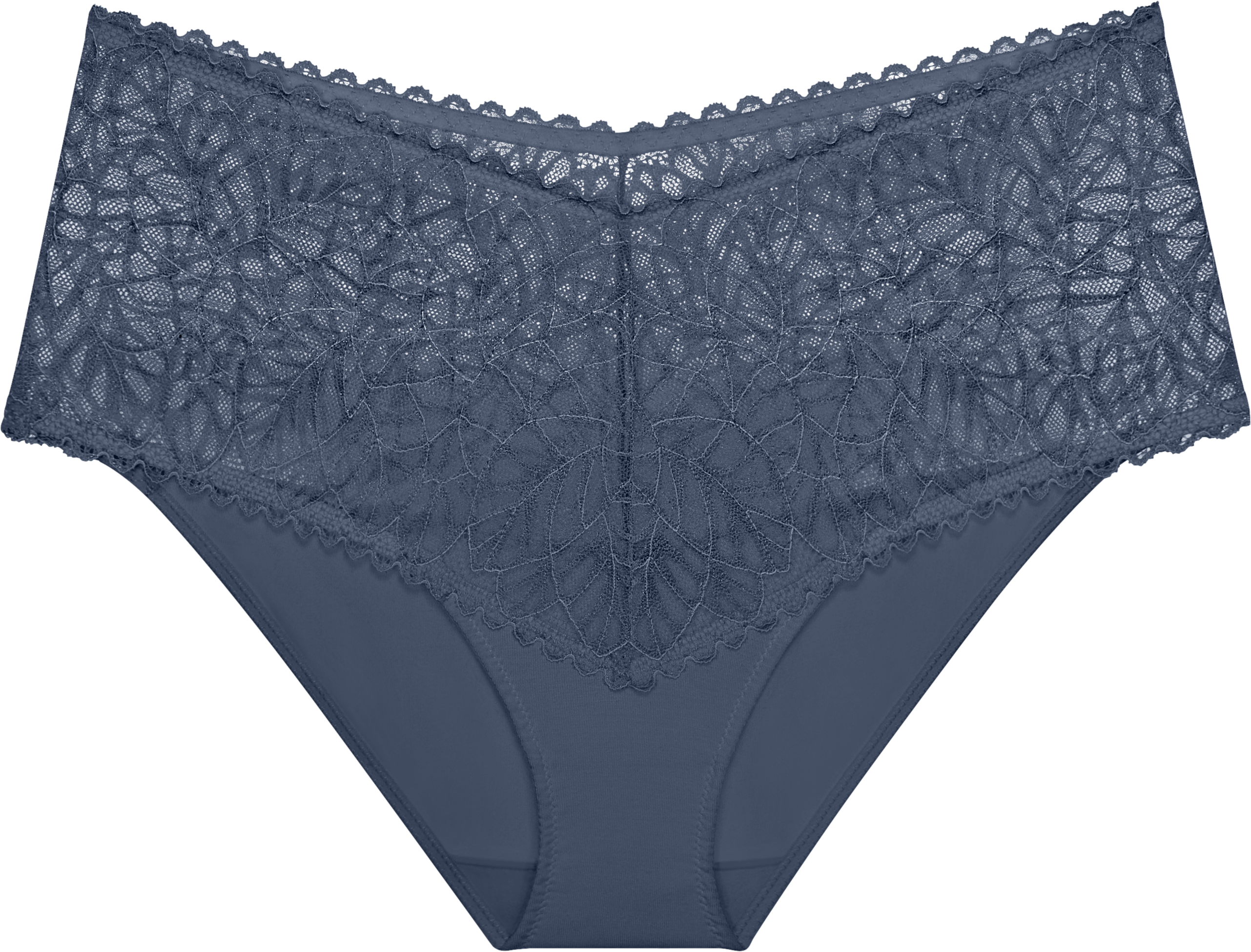 Slip TRIUMPH "Pretty Modal Maxi", Damen, Gr. L, Jersey, blau (indigo veil), Jersey, Obermaterial: 72% Polyamid, 22% Elasthan, 6% Polyester, körpernah, Unterhosen Slip, atmungsaktiv und weich indigo veil L, Jersey