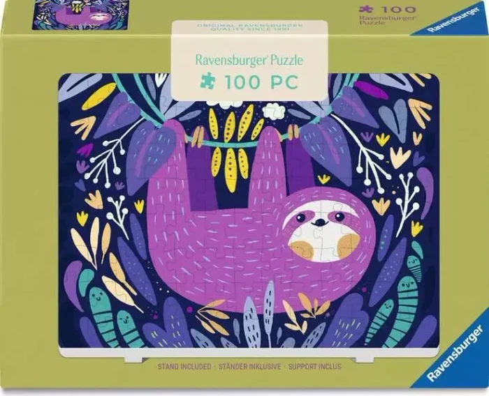 Ravensburger 120020400 Puzzle mit Ständer: Fröhliches Faultier