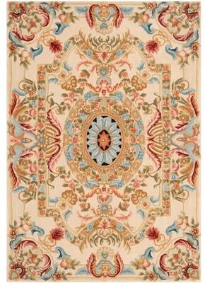 SAFAVIEH Handmade Savonnerie Giusi Traditional Oriental Wool Rug