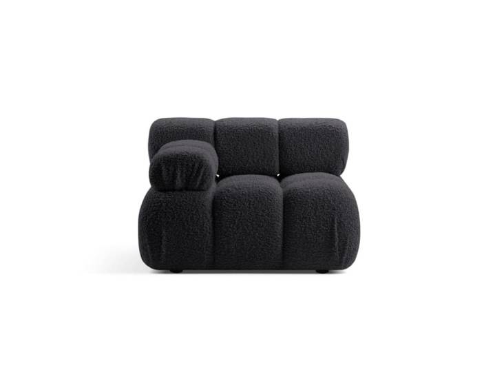 Module gauche en bouclé graphite