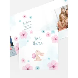 Osterkarten selbst gestalten mit Spruch und Fotos im Onlinedesigner bei Meine-Kartenmanufaktur.de