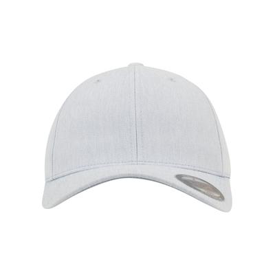 Flex Cap FLEXFIT "Flexfit Unisex Flexfit Pastel Melange Cap", Gr. L/XL, weiß (balladblau), 100% Polyester, unifarben, Caps