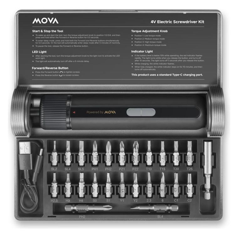 Mova 4V 8N.m Screwdriver (MSD008)