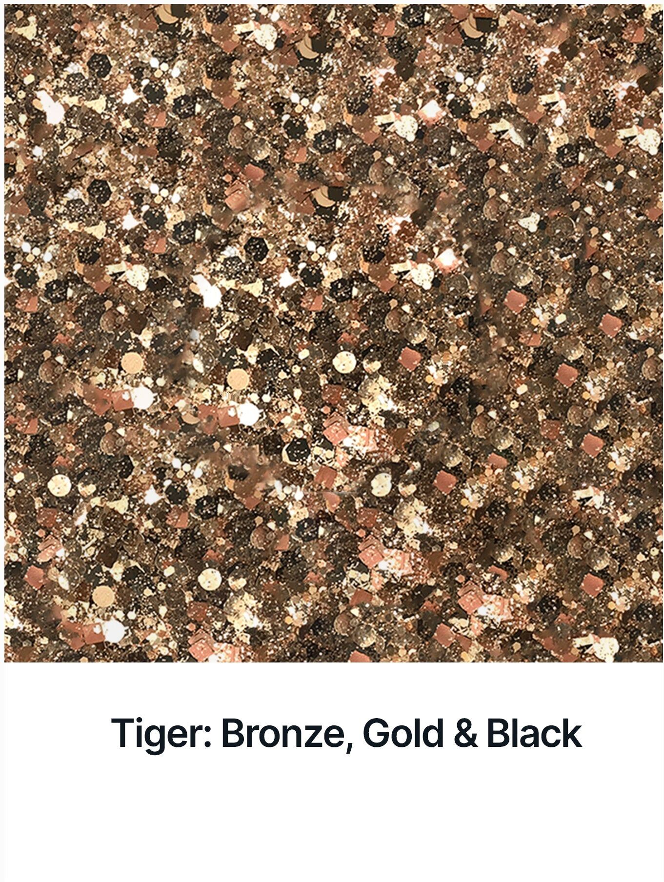 Hemway Mixed Epoxy Resin Glitter 100g / 3.5oz   Bronze Gold Black Tiger   Polyurethane - Bronze Gold Black Tiger - 100g